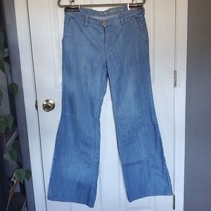 High waisted flare leg jeans
